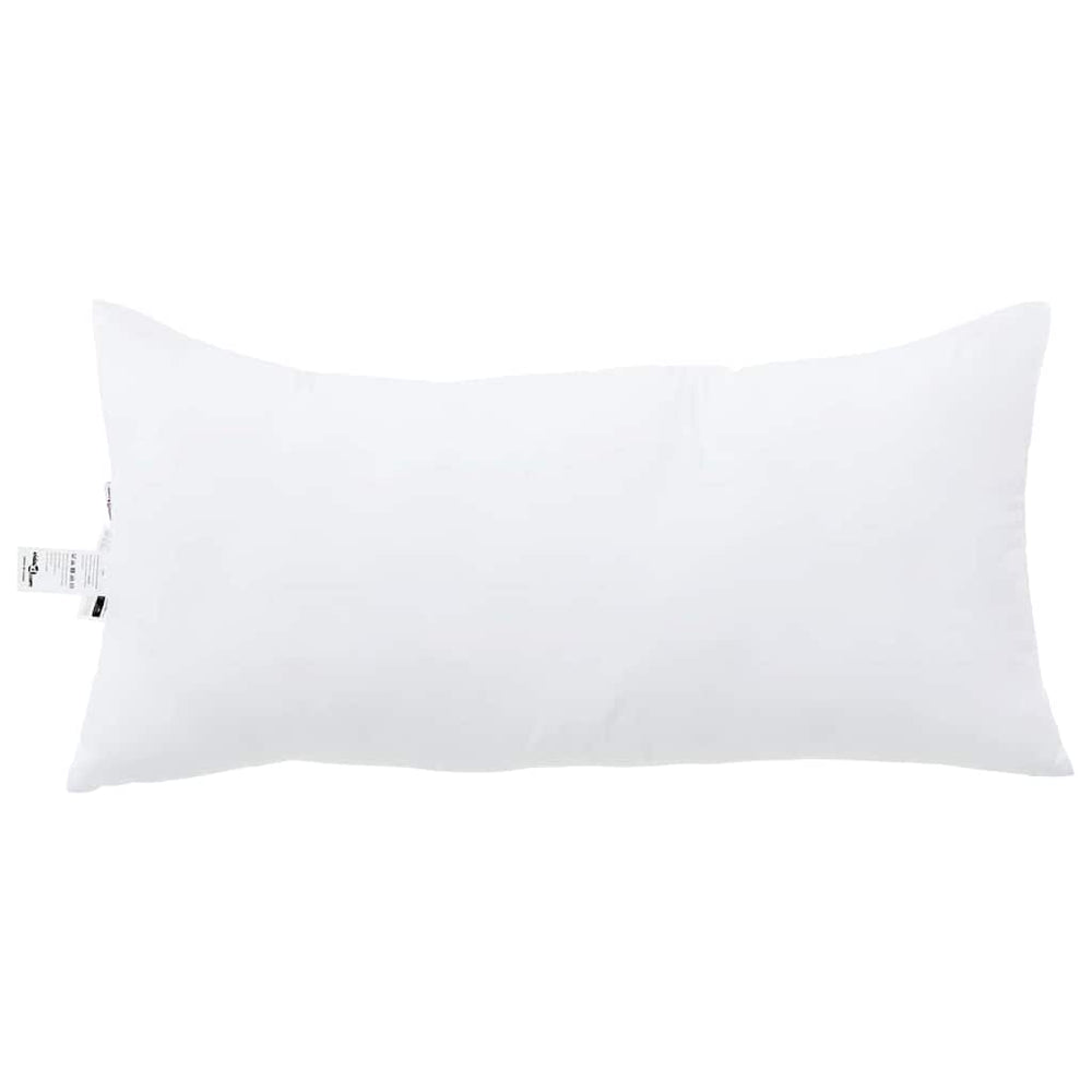 Vidaxl hoofdkussen met kussen wit 61 x 41 x 20 cm polyester