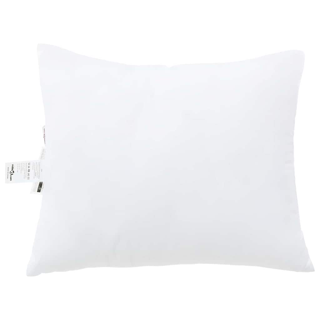 Vidaxl hoofdkussen met kussen 2 pcs wit 61 x 41 x 20 cm polyester
