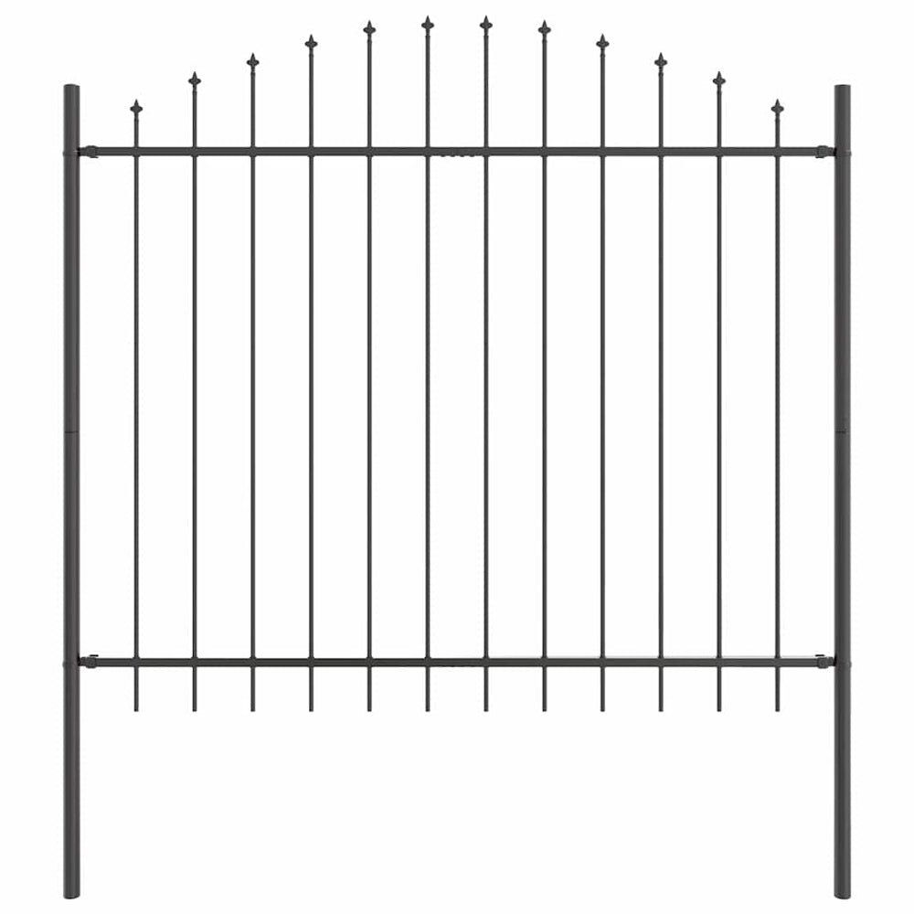Vidaxl tuinhek grijs 170 x 190 cm gepoedercoat staal