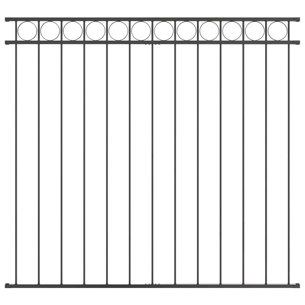 Vidaxl hecelement grijs 170 x 120 cm staal