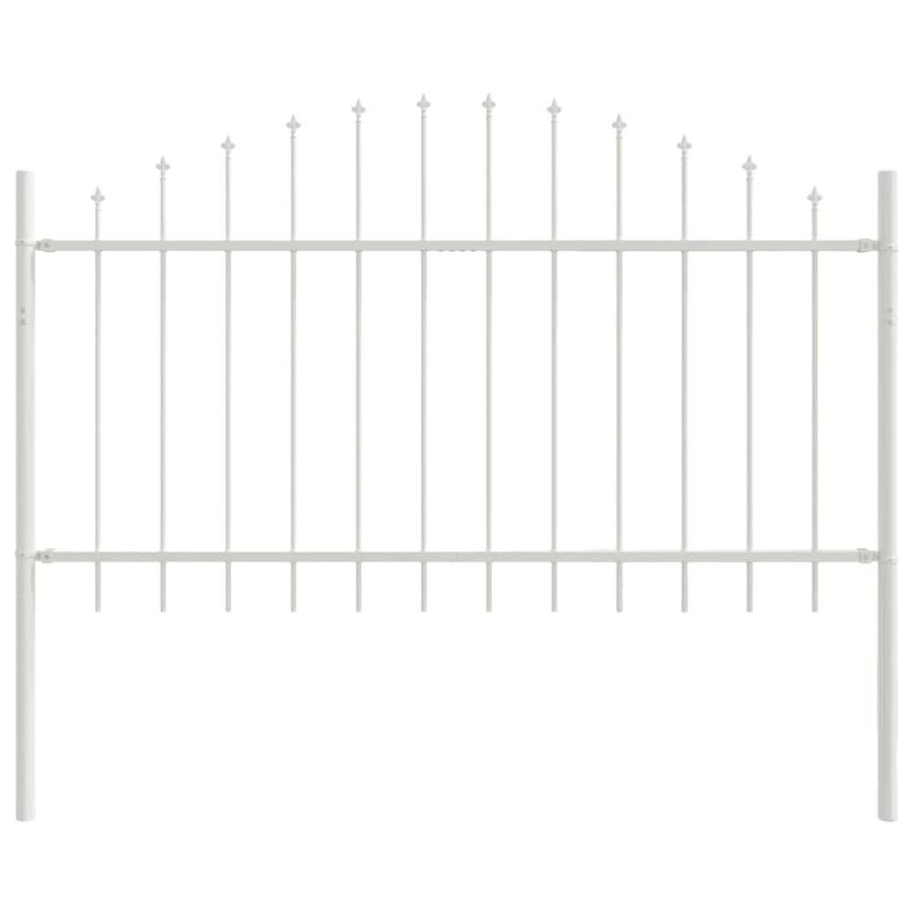 Vidaxl tuinhek wit 170 x 140 cm gepoedercoat staal