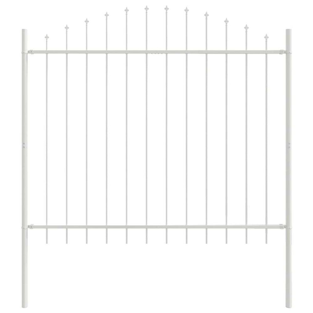 Vidaxl tuinhek wit 170 x 190 cm gepoedercoat staal