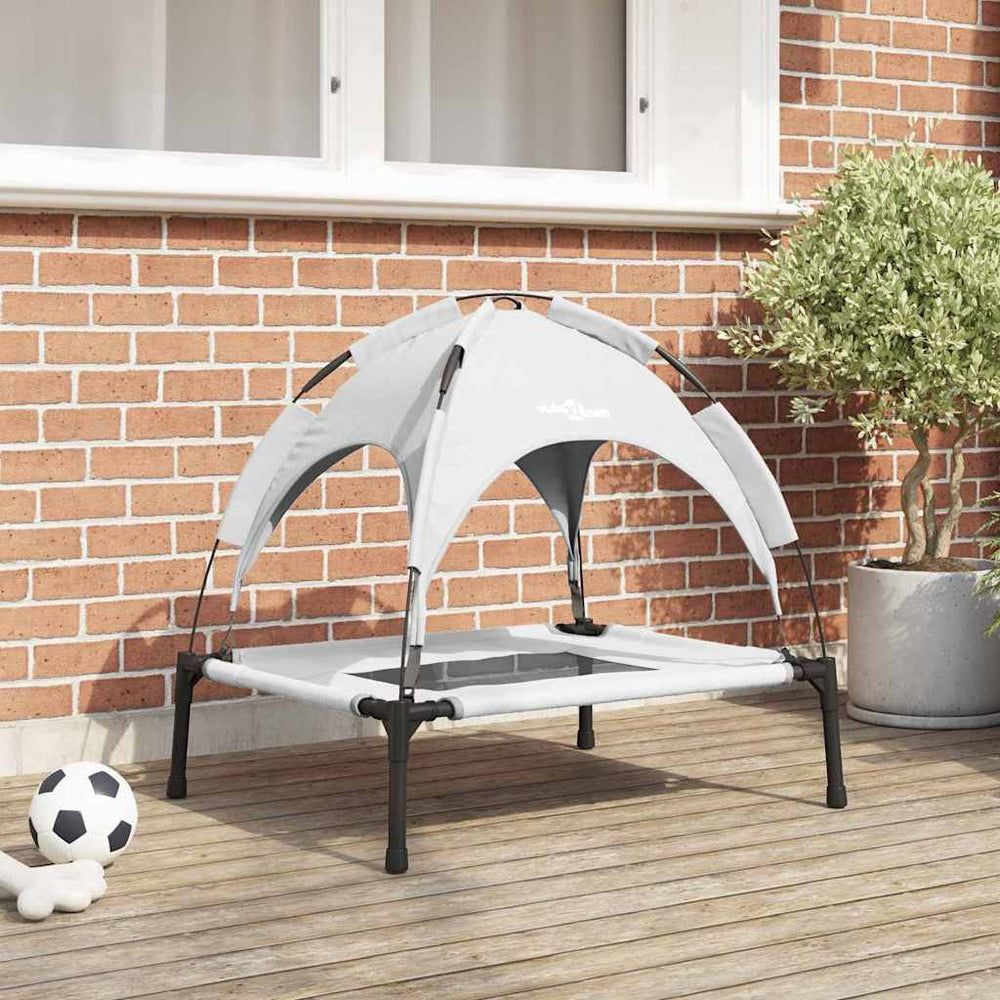 Vidaxl hondenbed zilvergrijs 76 x 62 x 70,5 cm staal