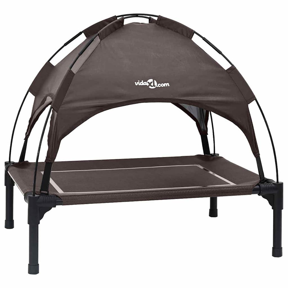 Vidaxl hondenbed bruin 71 x 64 x 71 cm staal