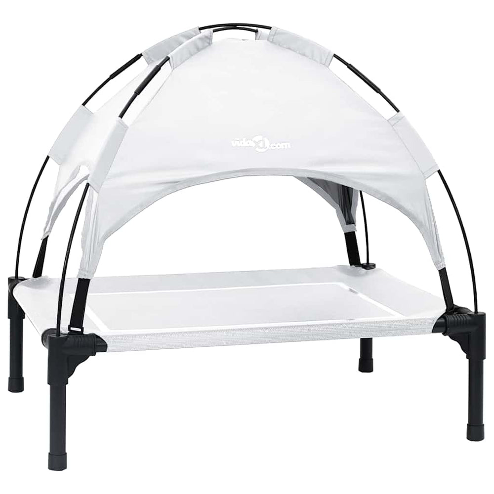 Vidaxl hondenbed zilvergrijs 71 x 64 x 71 cm staal