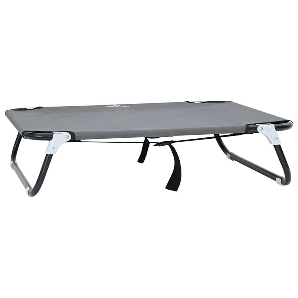 Vidaxl hondenbed lichtgrijs 70 x 46 x 18 cm staal