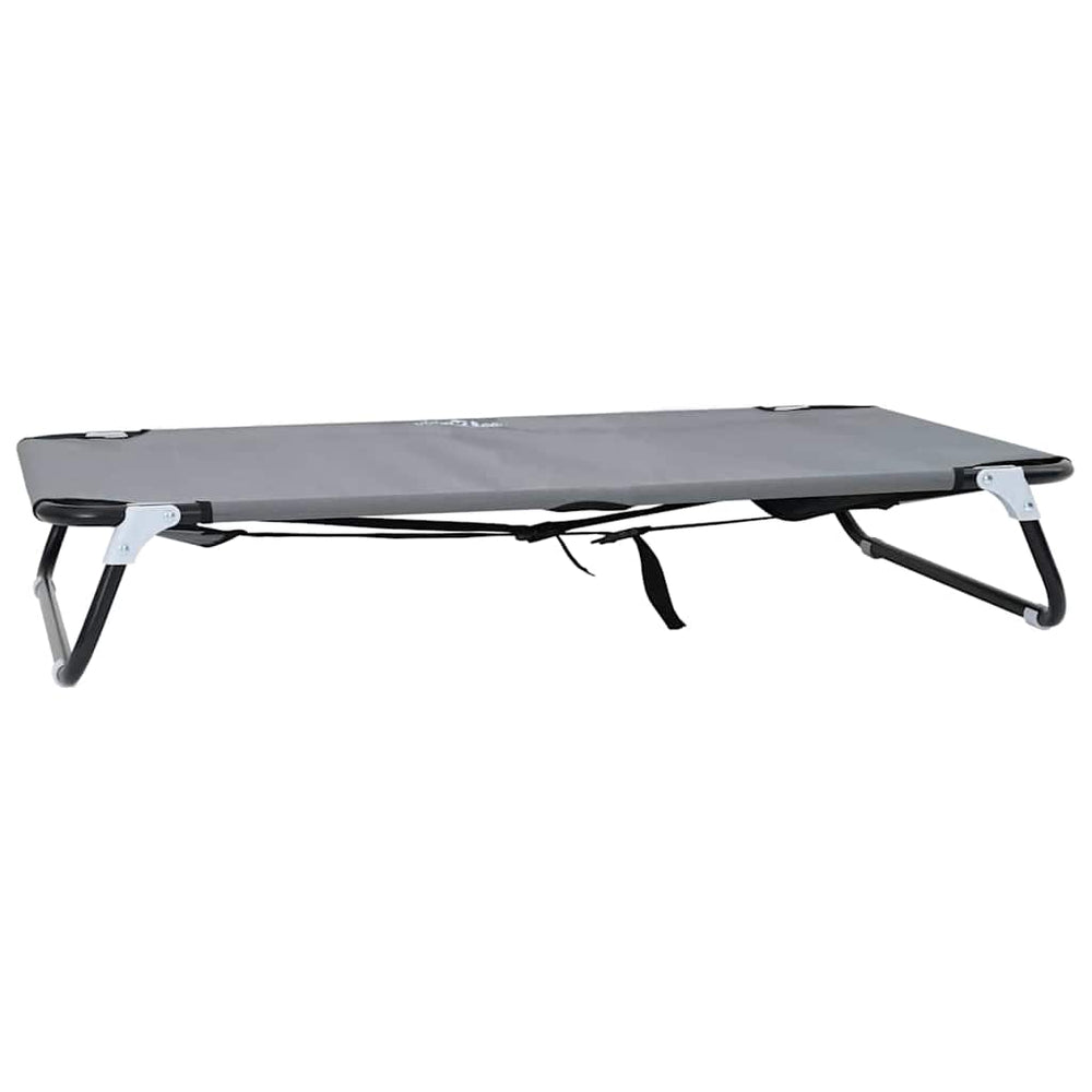 Vidaxl hondenbed lichtgrijs 105 x 65 x 18 cm staal
