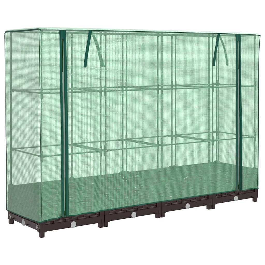 VidaXL Plantenbak verhoogd met kashoes 160x40x123 cm rotanlook
