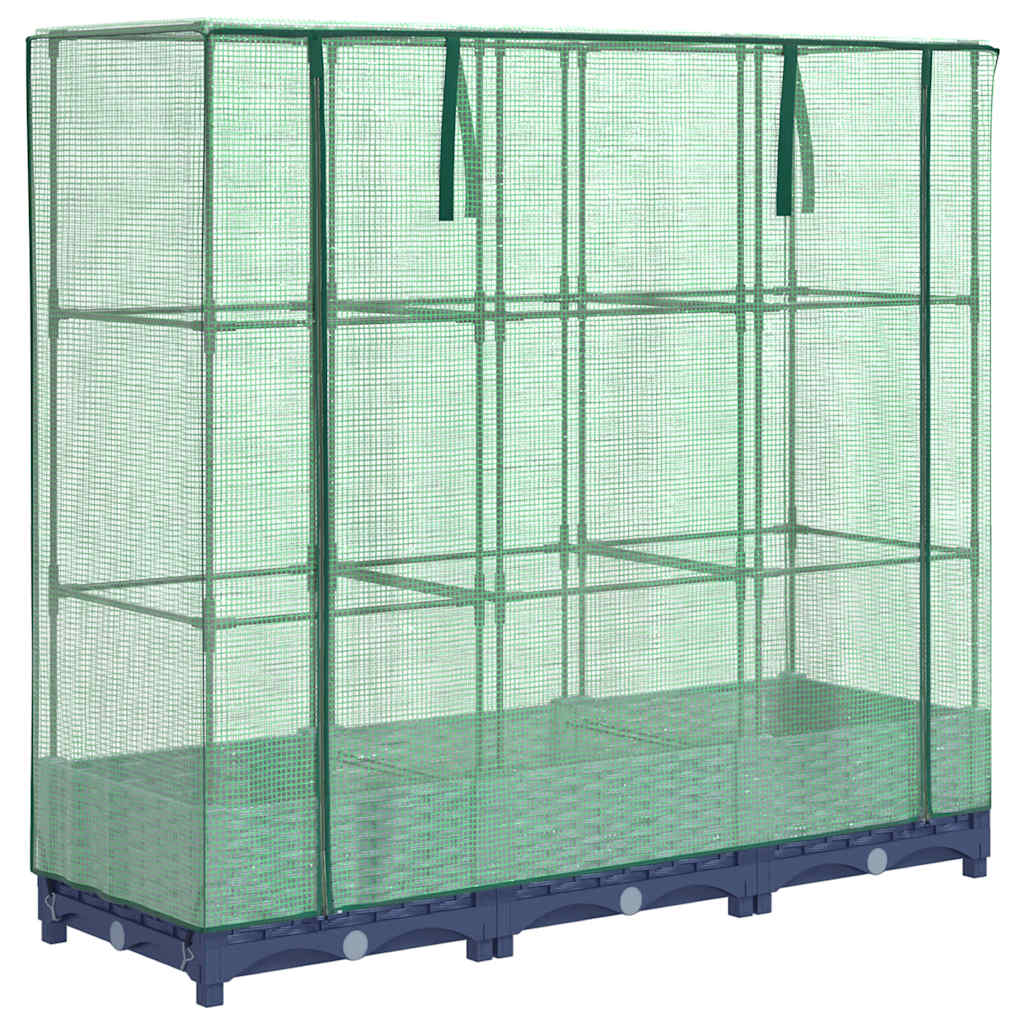 Vidaxl plantenbak verhoogd met kashoes 120x40x123 cm rotanlook