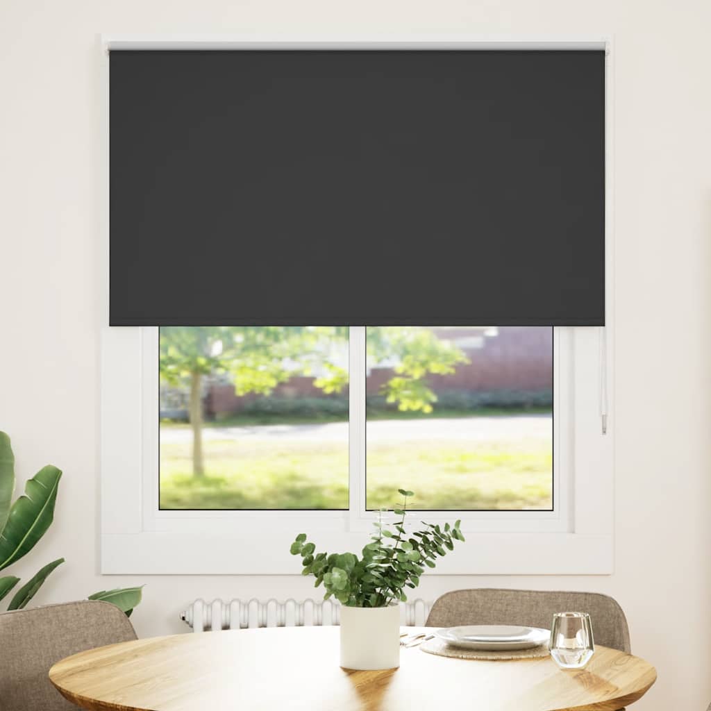Vidaxl rolgordijn verduisterend 120x150 cm stofbreedte 116,6 cm zwart