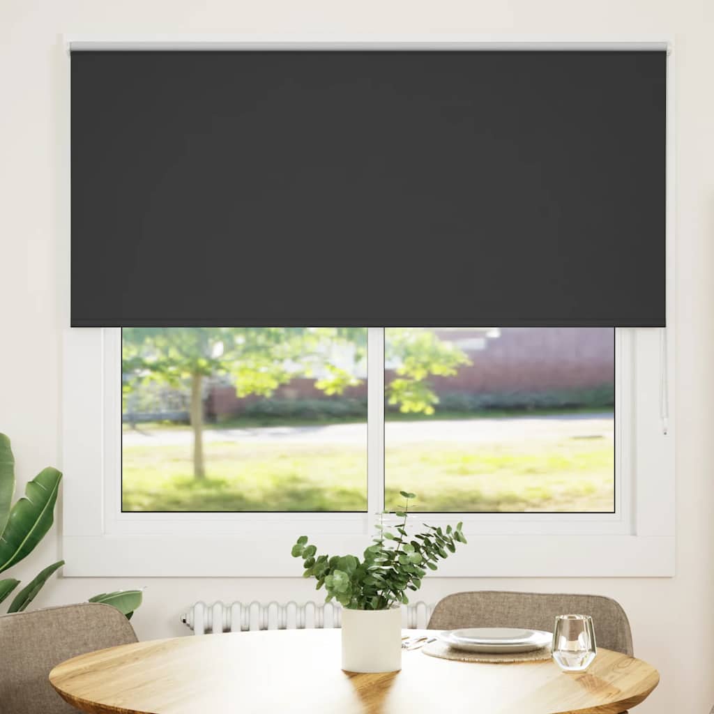 Vidaxl rolgordijn verduisterend 150x150 cm stofbreedte 146,6 cm zwart