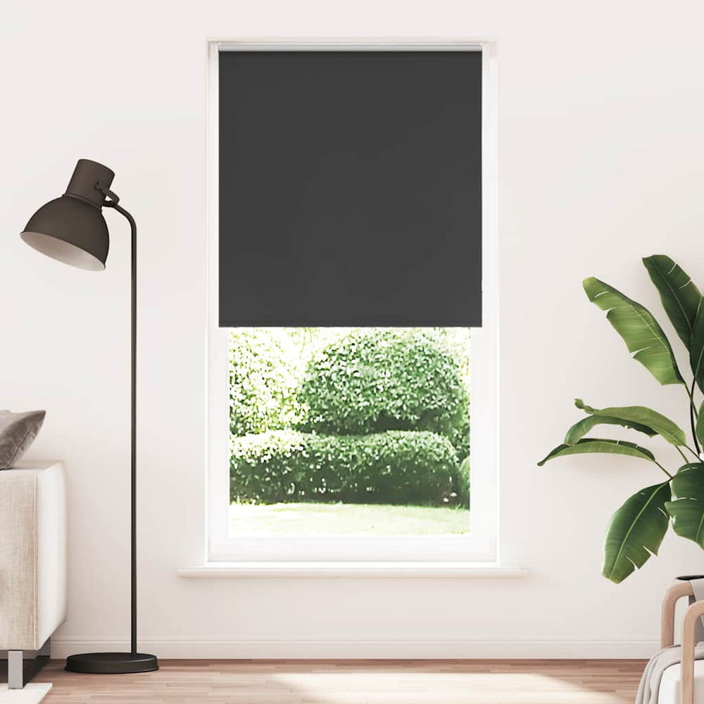 Vidaxl rolgordijn verduisterend 115x210 cm stofbreedte 110,7 cm zwart
