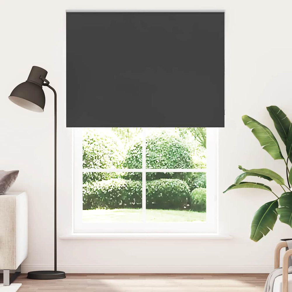 Vidaxl rolgordijn verduisterend 145x210 cm stofbreedte 141,6 cm zwart