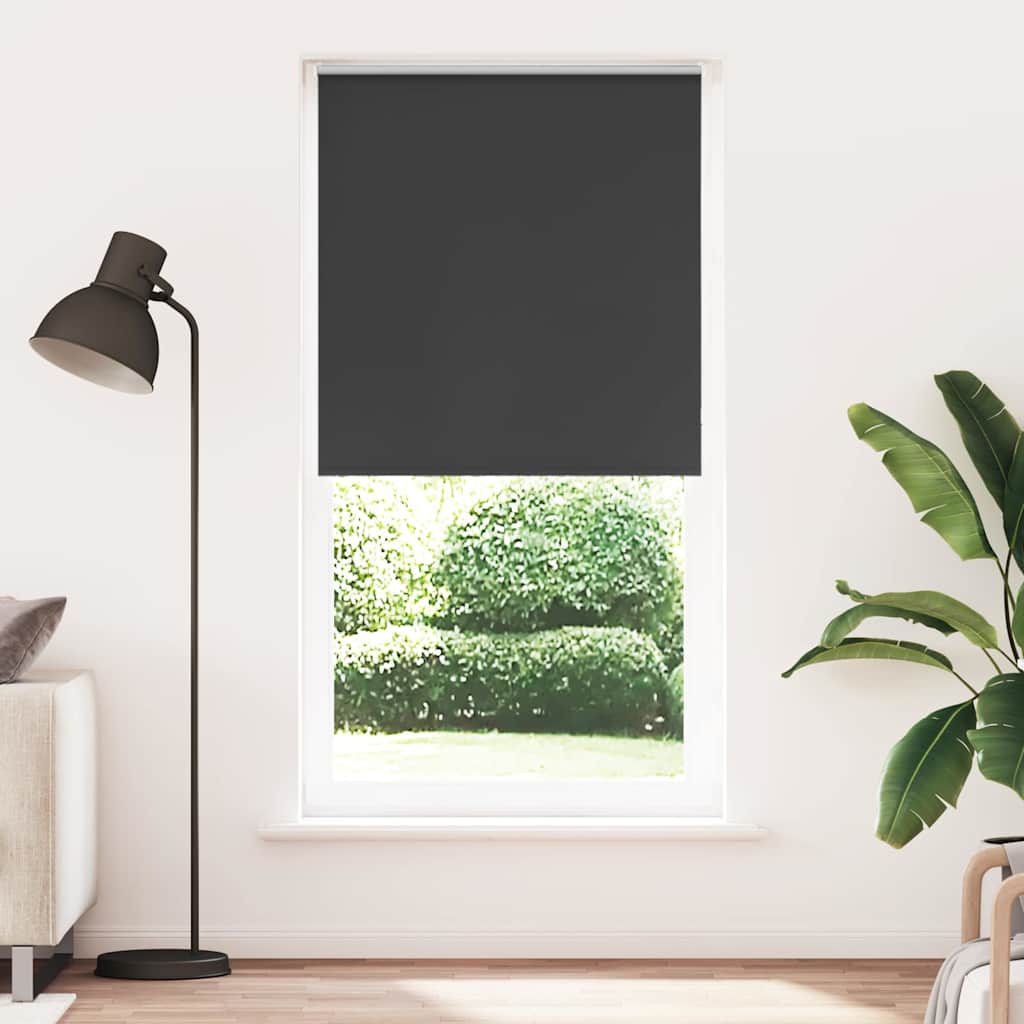 Vidaxl rolgordijn verduisterend 105x230 cm stofbreedte 100,7 cm zwart