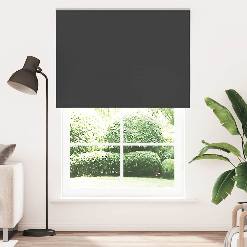Vidaxl rolgordijn verduisterend 145x230 cm stofbreedte 141,6 cm zwart