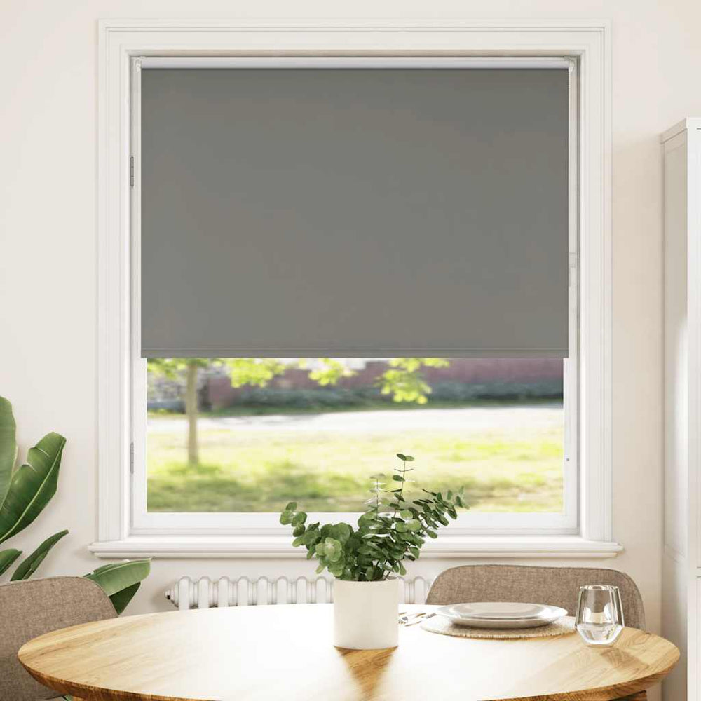Vidaxl rolgordijn verduisterend 110x130 cm stofbreedte 105,7 cm grijs