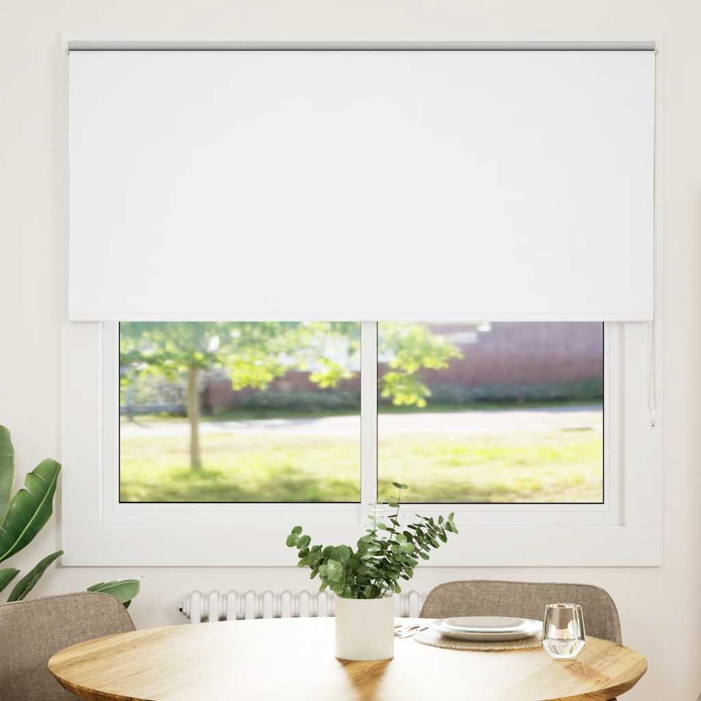 Vidaxl rolgordijn verduisterend 155x175 cm stofbreedte 151,6 cm wit