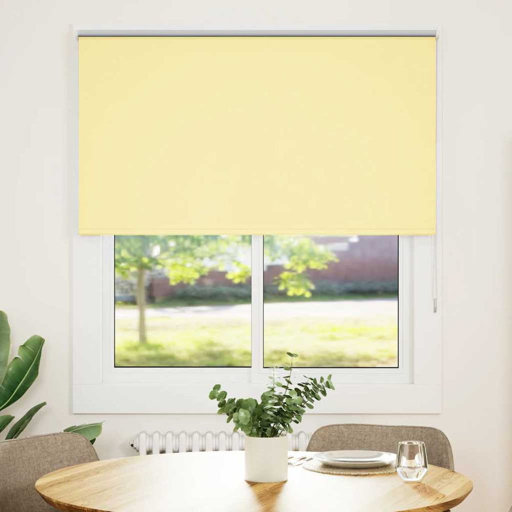 Vidaxl rolgordijn 125x150 cm verduisterend stofbreedte 121,6 cm geel