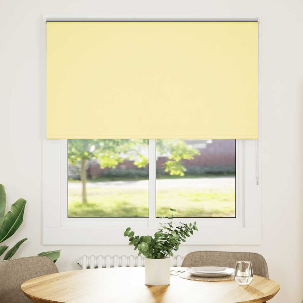 Vidaxl rolgordijn verduisterend 135x150 cm stofbreedte 131,6 cm geel