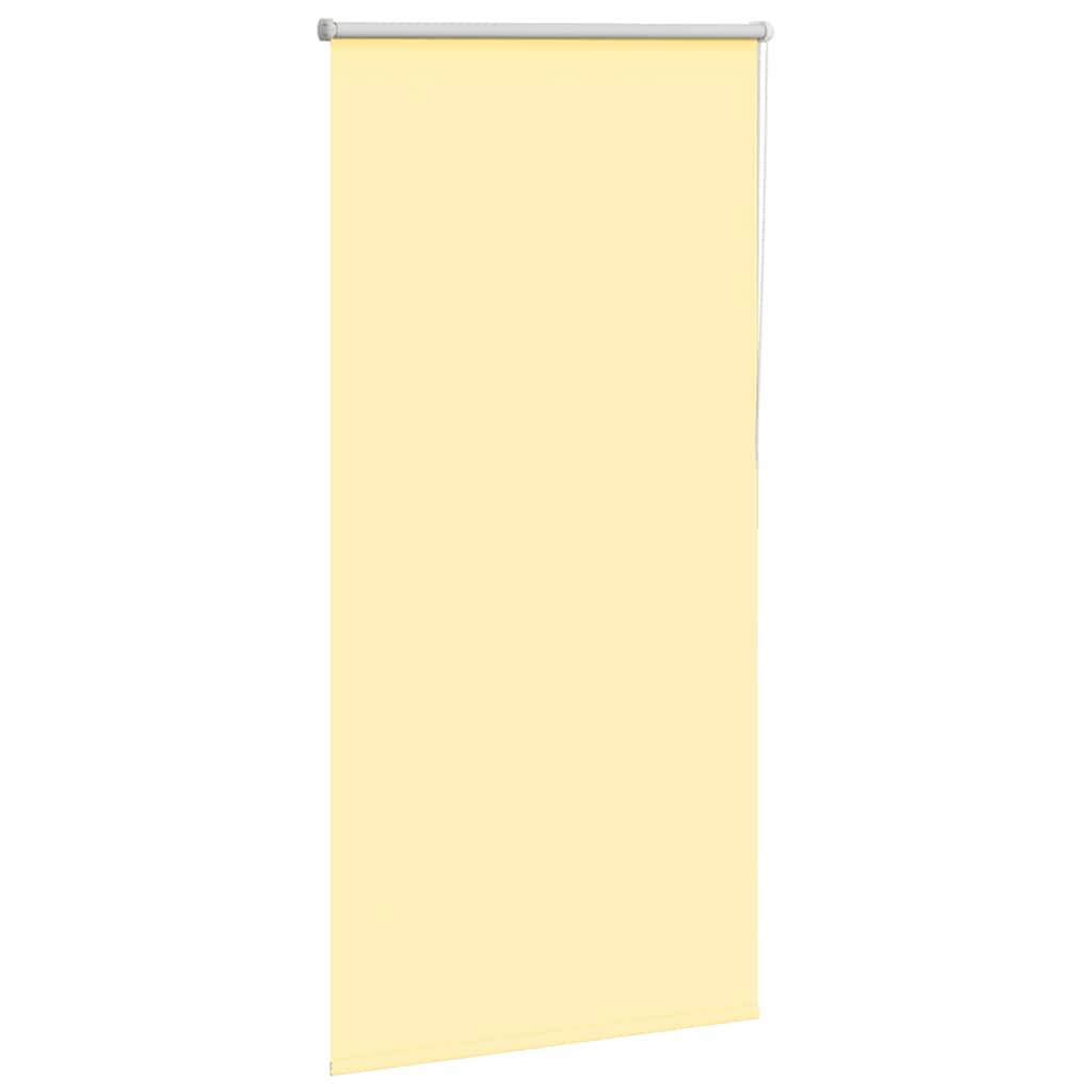 Vidaxl rolgordijn verduisterend 75x175 cm stofbreedte 70,7cm geel