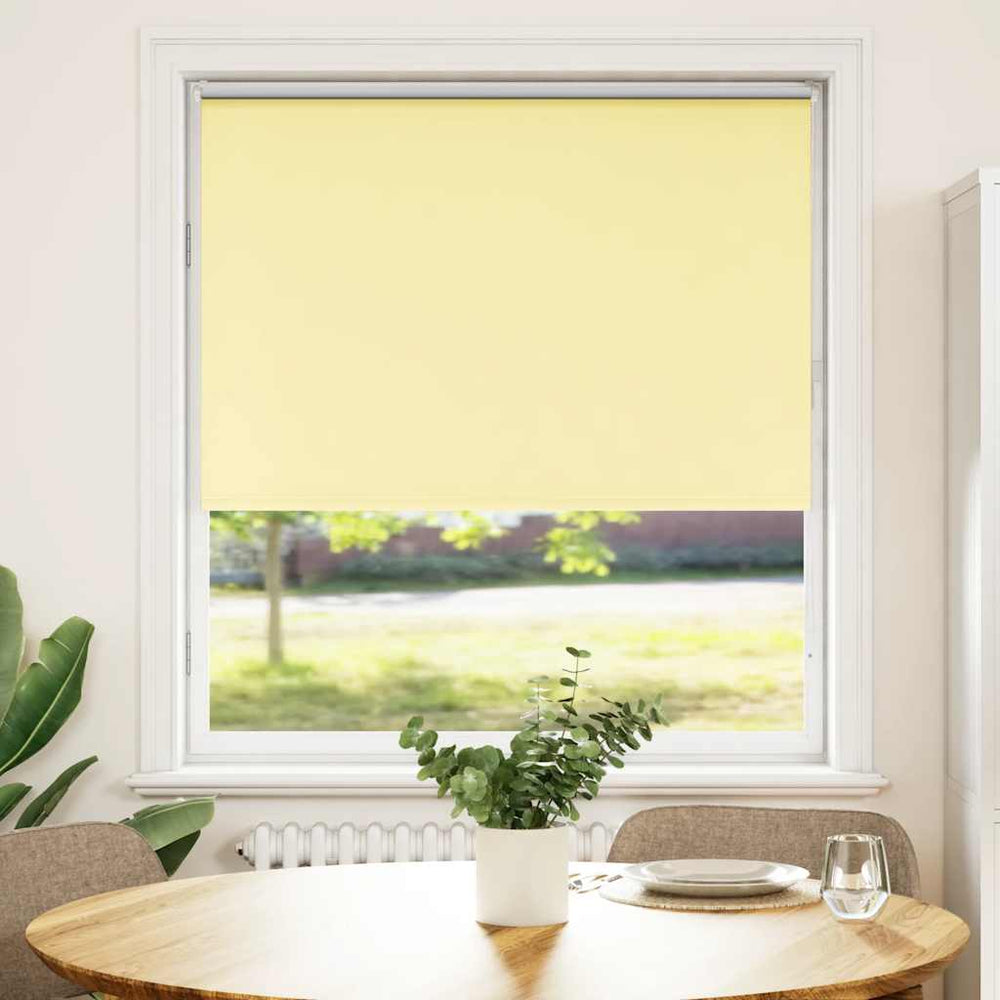 Vidaxl rolgordijn verduisterend 100x175 cm stofbreedte 95,7 cm geel