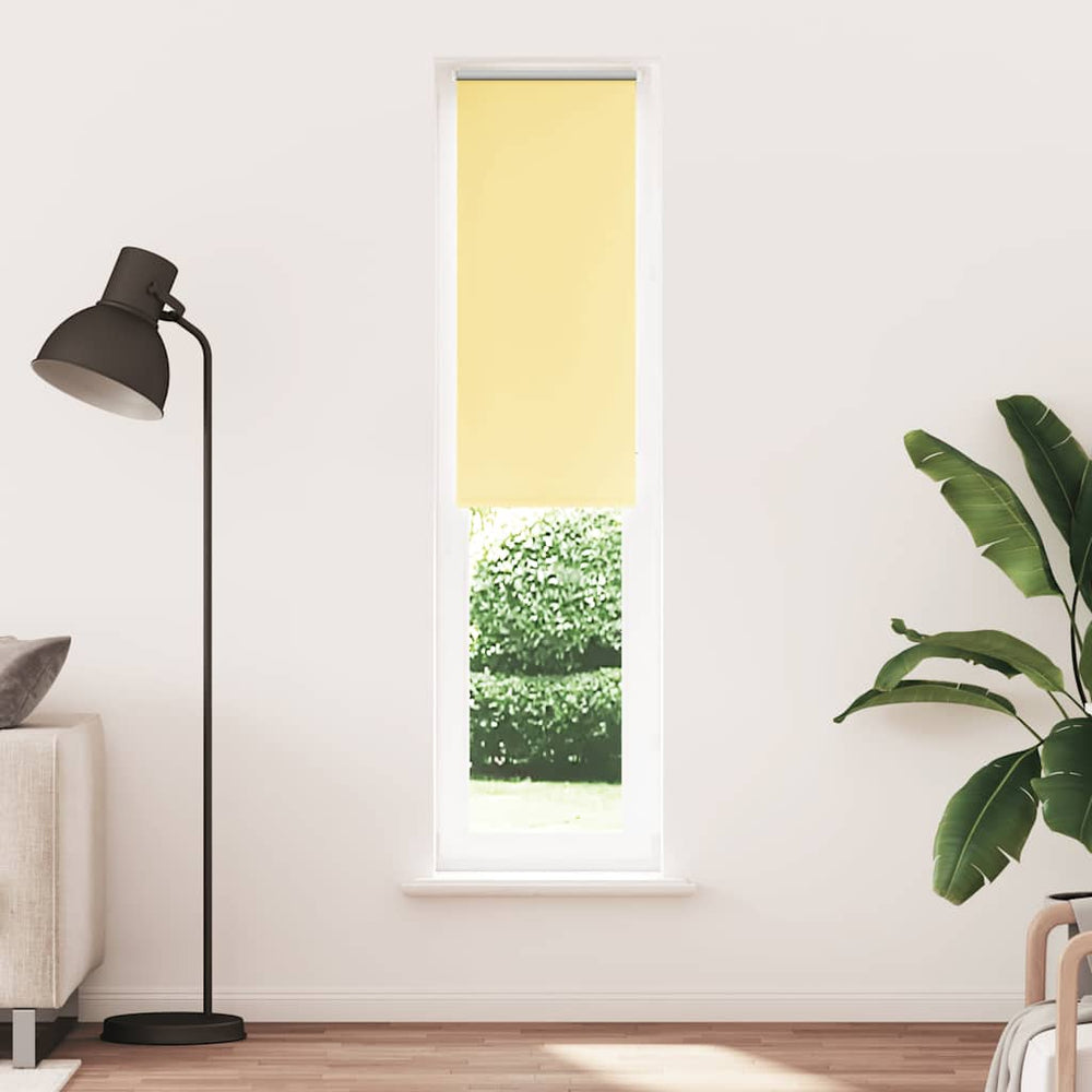 Vidaxl rolgordijn verduisterend 50x230 cm stofbreedte 45,7cm geel