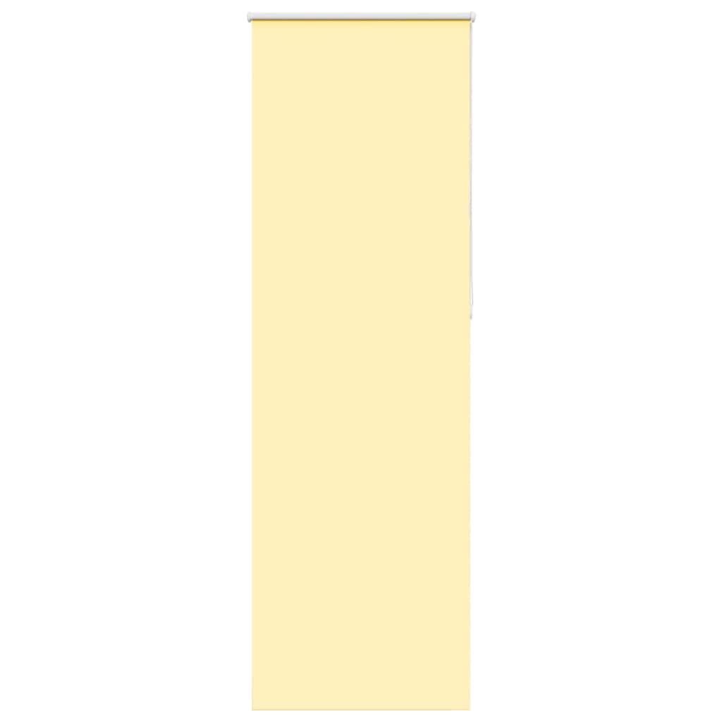 Vidaxl rolgordijn verduisterend 85x230 cm stofbreedte 80,7cm geel