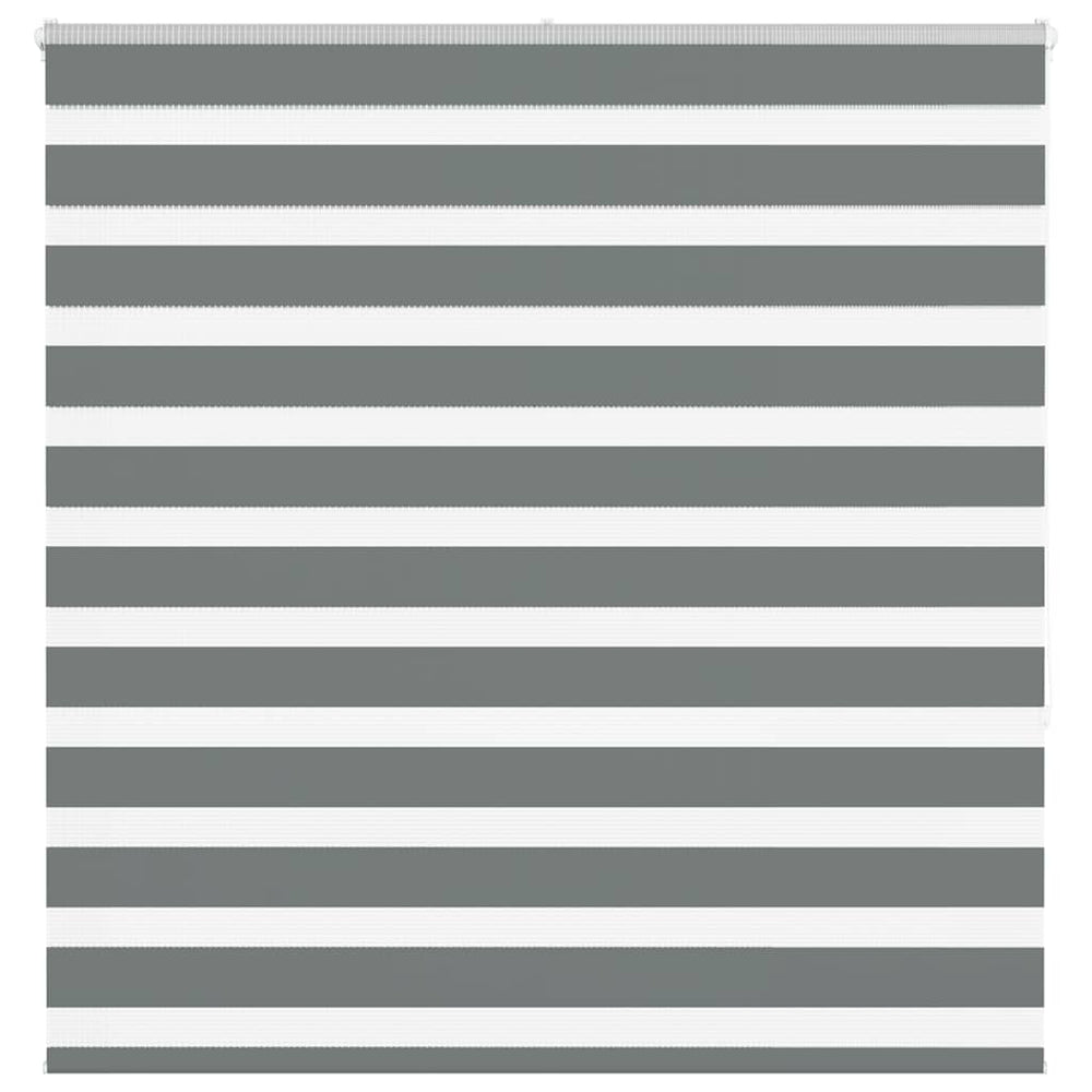 Vidaxl zebra rolgordijn 140x150 cm stofbreedte 135,9 cm donkergrijs