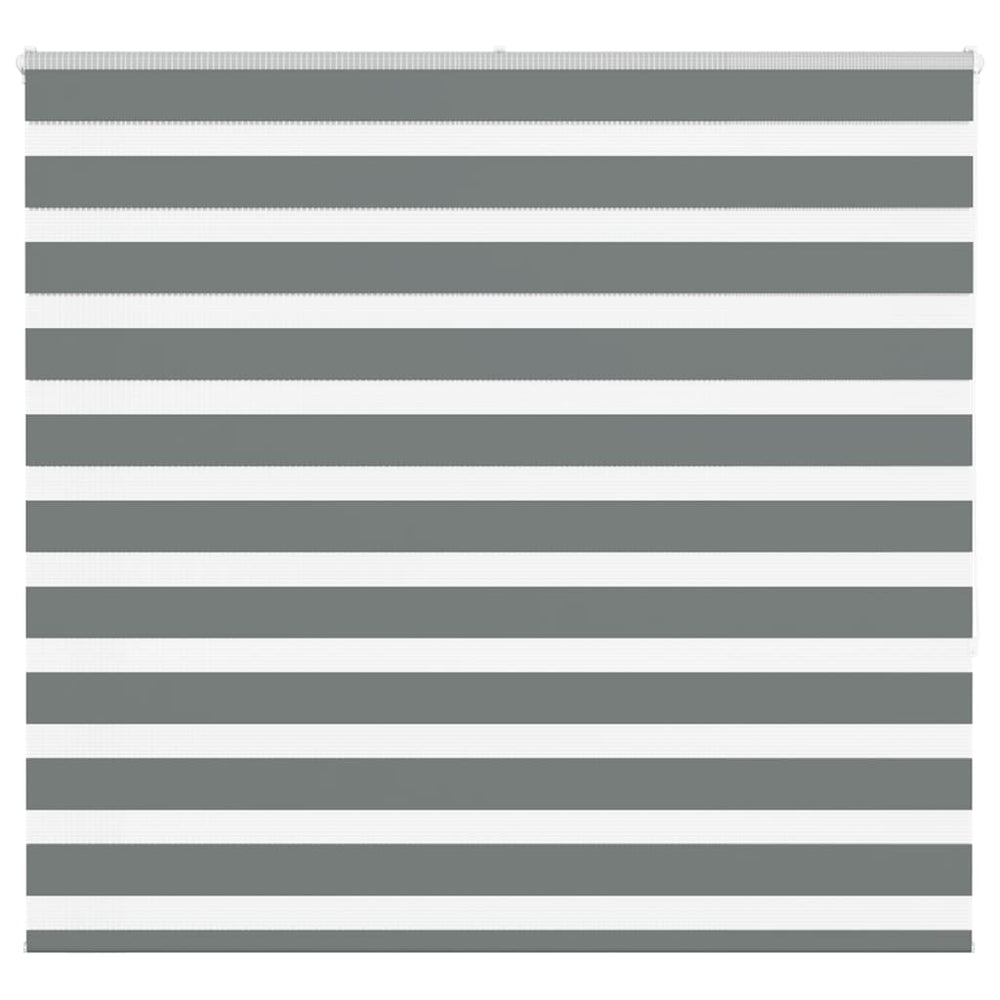 Vidaxl zebra rolgordijn 165x150 cm stofbreedte 160,9 cm donkergrijs
