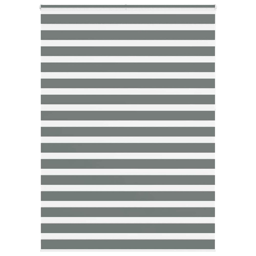 Vidaxl zebra rolgordijn 160x230 cm stofbreedte 155,9 cm donkergrijs