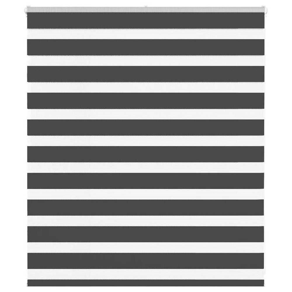 Vidaxl zebra rolgordijn 135x100 cm stofbreedte 130,9 cm zwart