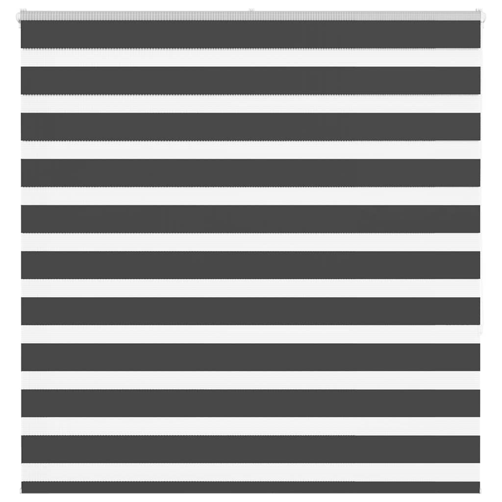 Vidaxl zebra rolgordijn 145x150 cm stofbreedte 140,9 cm zwart