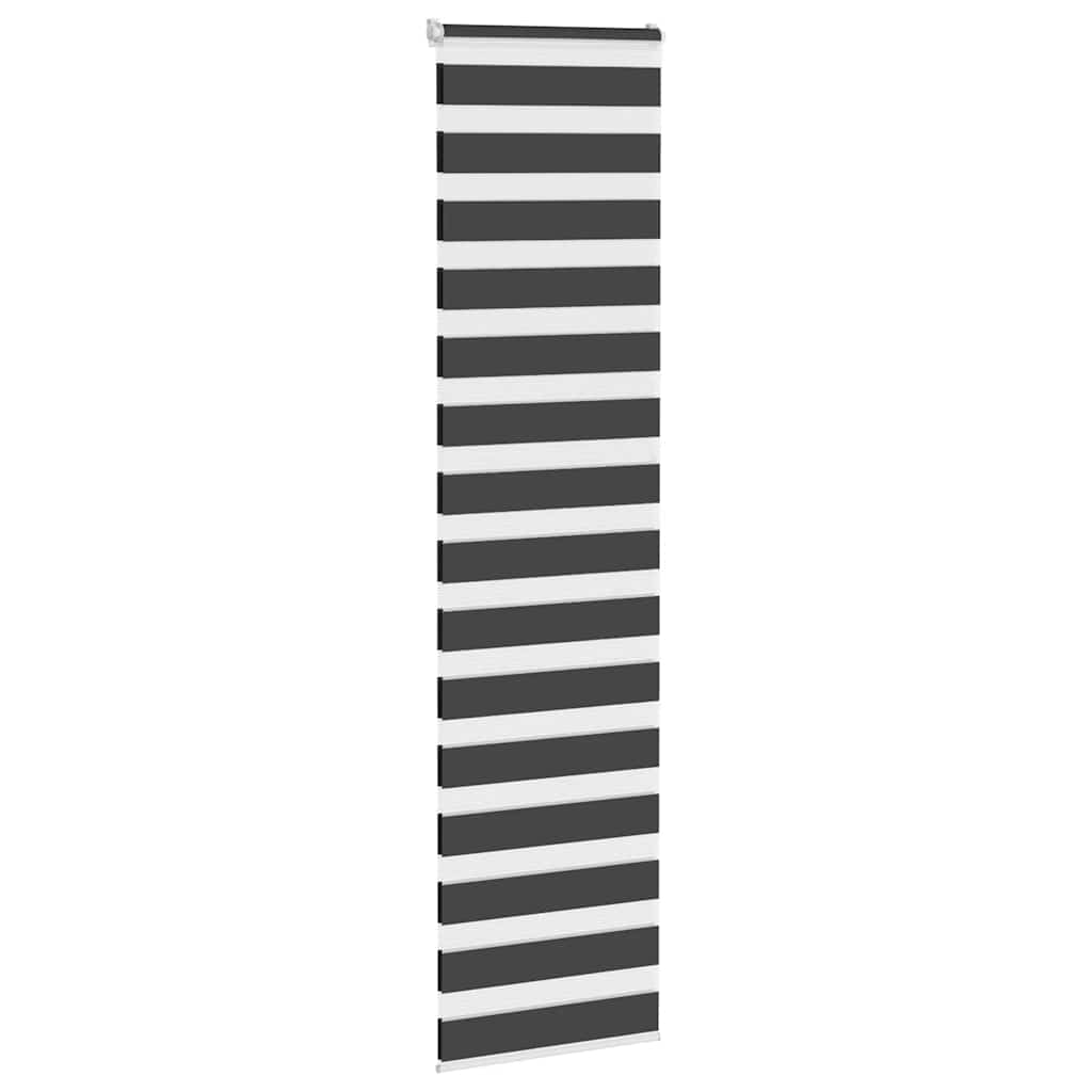 Vidaxl zebra rolgordijn 60x200 cm stofbreedte zwart 55,9 cm