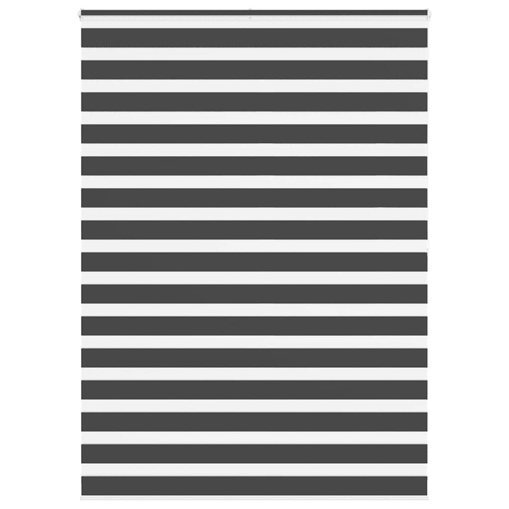 Vidaxl zebra rolgordijn 155x200 cm stofbreedte 150,9 cm zwart