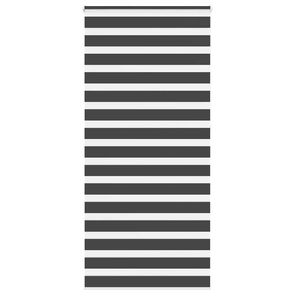 Vidaxl zebra rolgordijn 110x230 cm stofbreedte 105,9 cm zwart