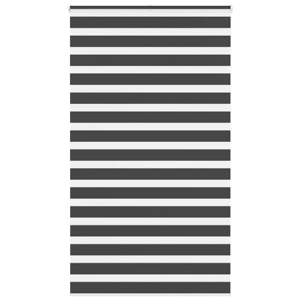 Vidaxl zebra rolgordijn 135x230 cm stofbreedte 130,9 cm zwart