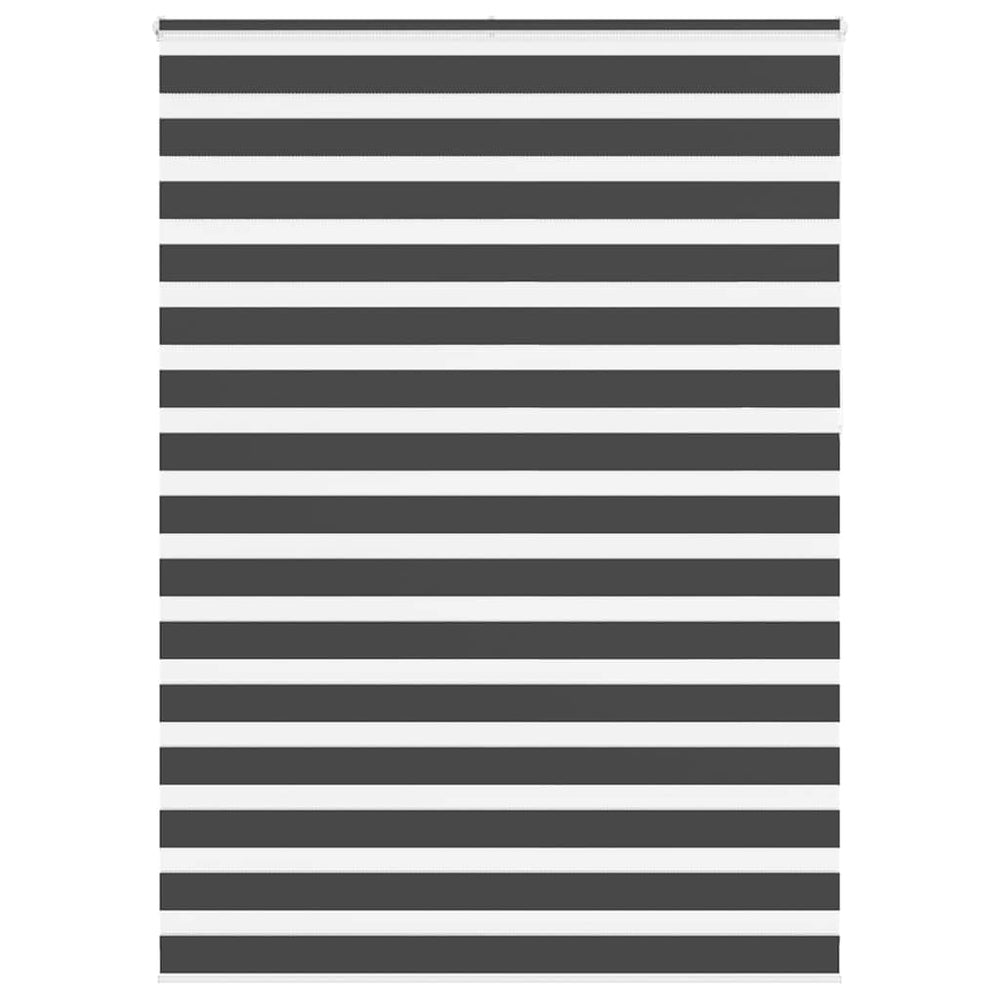 Vidaxl zebra rolgordijn 165x230 cm stofbreedte 160,9 cm zwart