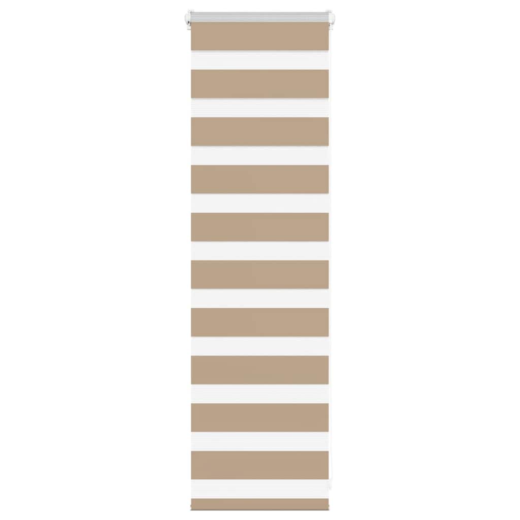 Vidaxl zebragordijn 50x100 cm stofbreedte 45,9 cm polyester zandbruin