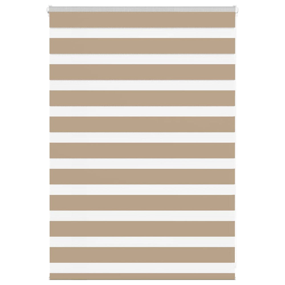 Vidaxl zebra blind 110x100 cm stofbreedte 105,9 cm polyester zandbruin