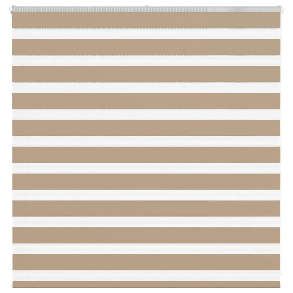 Vidaxl zebra blind 140x100 cm stofbreedte 135,9 cm polyester zandbruin