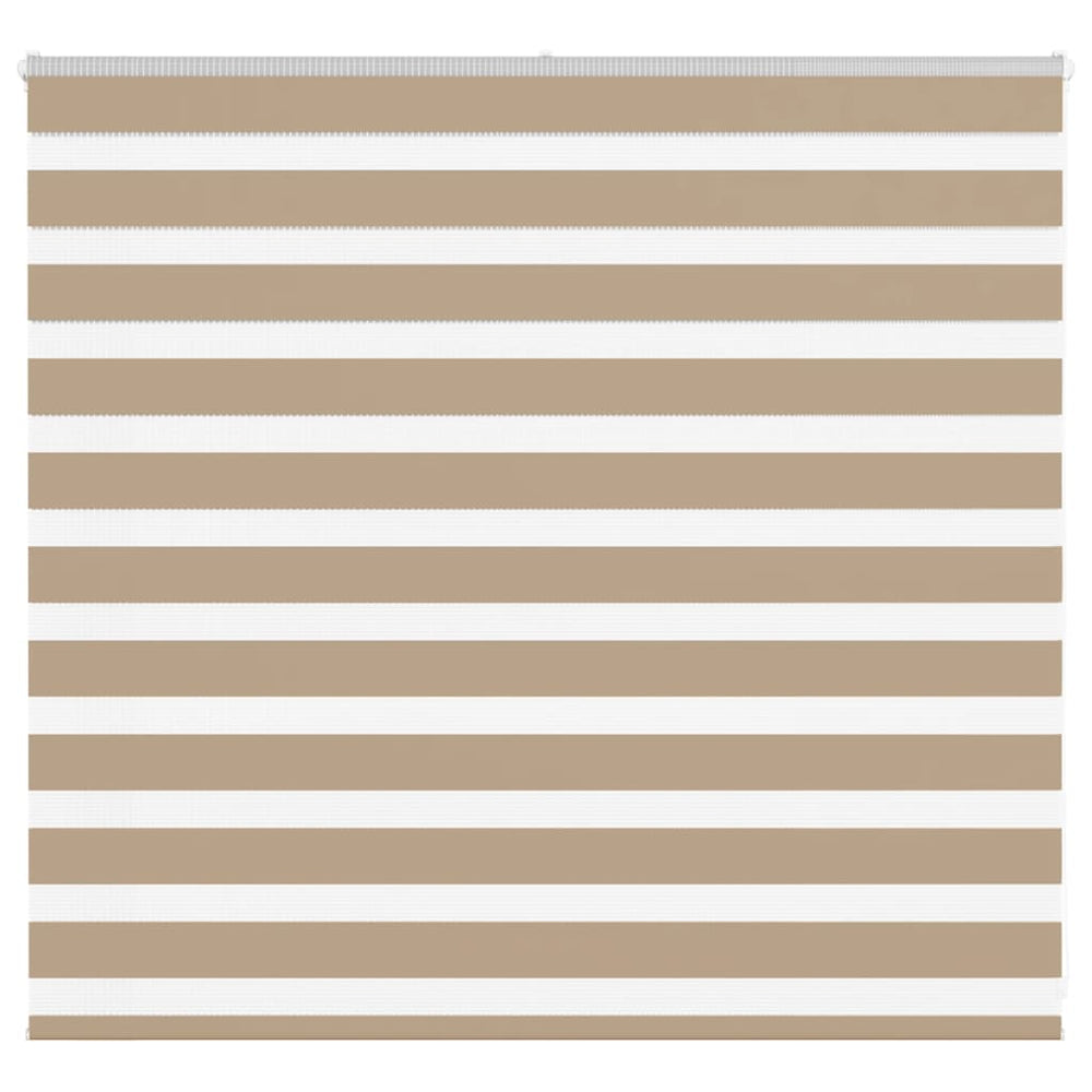 Vidaxl zebra blind 155x100 cm stofbreedte 150,9 cm polyester zandbruin