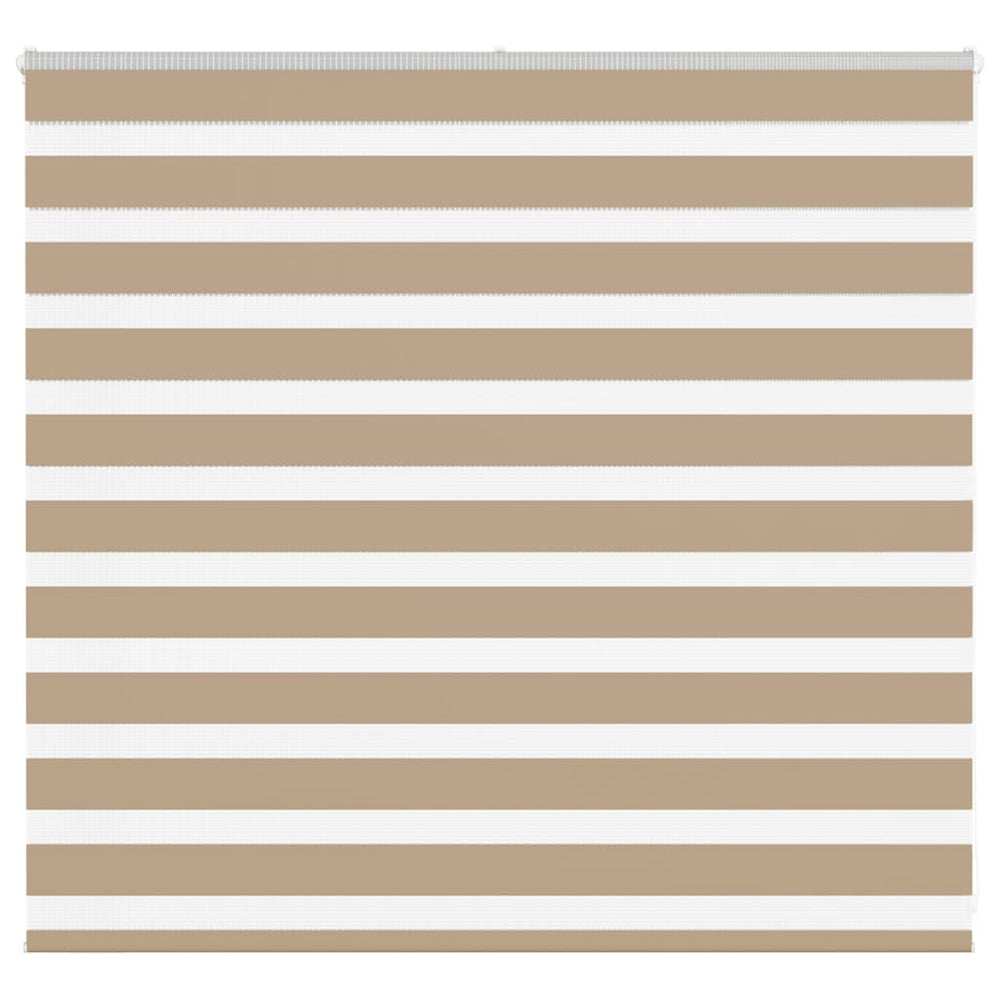 Vidaxl zebra blind 160x100 cm stofbreedte 155,9 cm polyester zandbruin