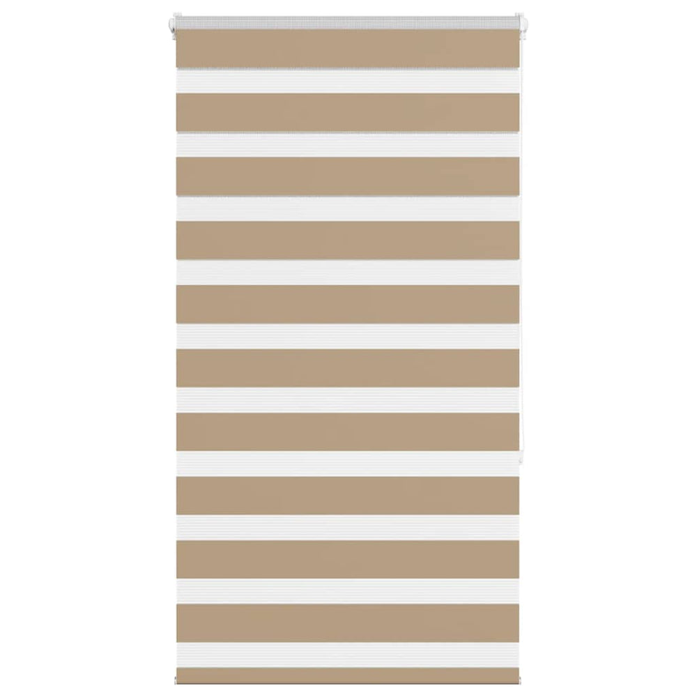 Vidaxl zebra blind 75x150 cm stofbreedte 70,9 cm polyester zandbruin