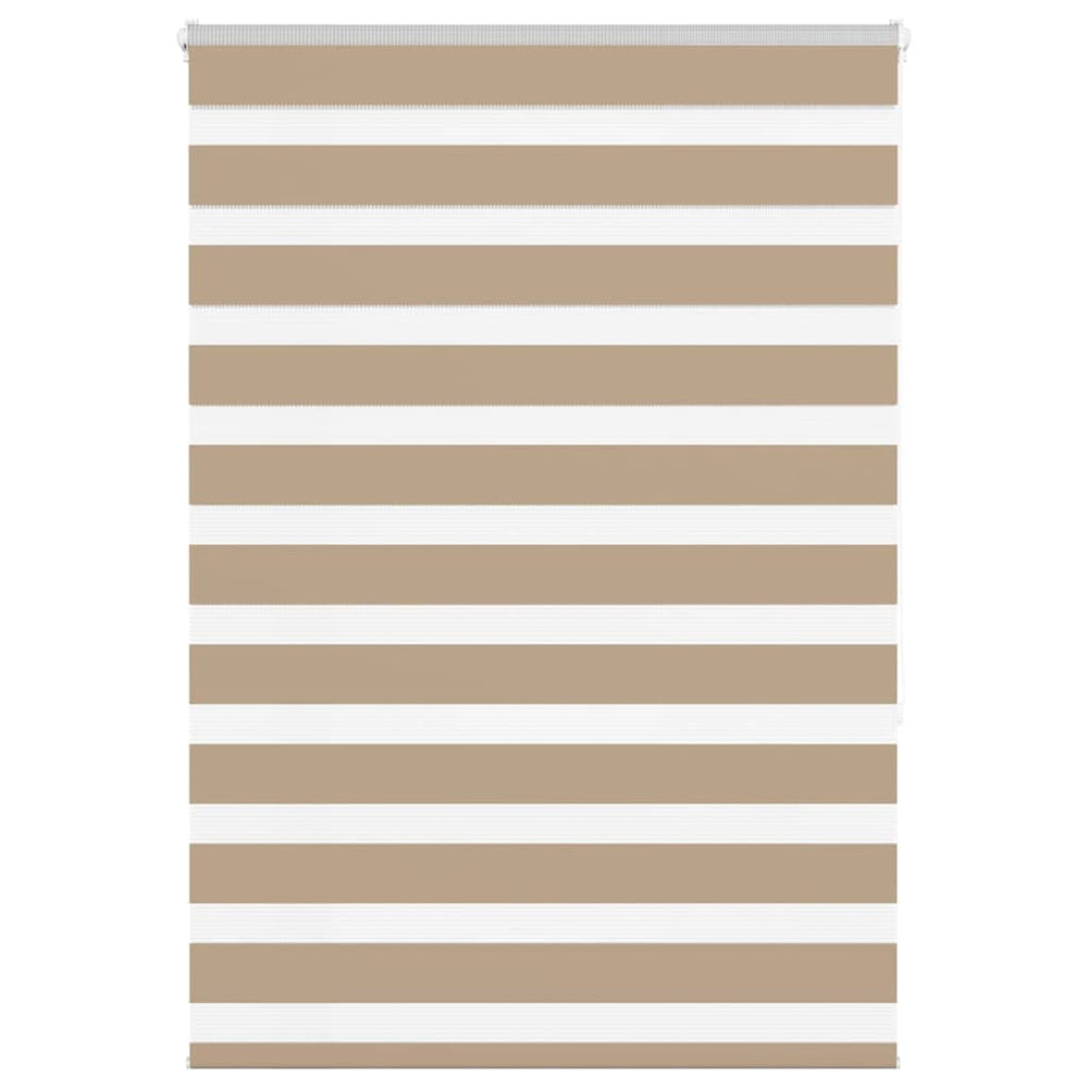 Vidaxl zebra blind 95x150 cm stofbreedte 90,9 cm polyester zandbruin
