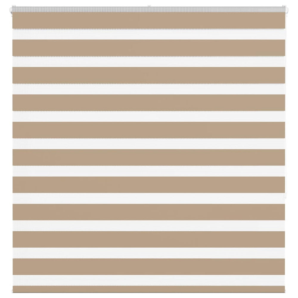 Vidaxl zebra blind 140x150 cm stofbreedte 135,9 cm polyester zandbruin