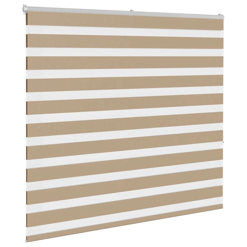 Vidaxl zebra blind 165x150 cm stofbreedte 160,9 cm polyester zandbruin