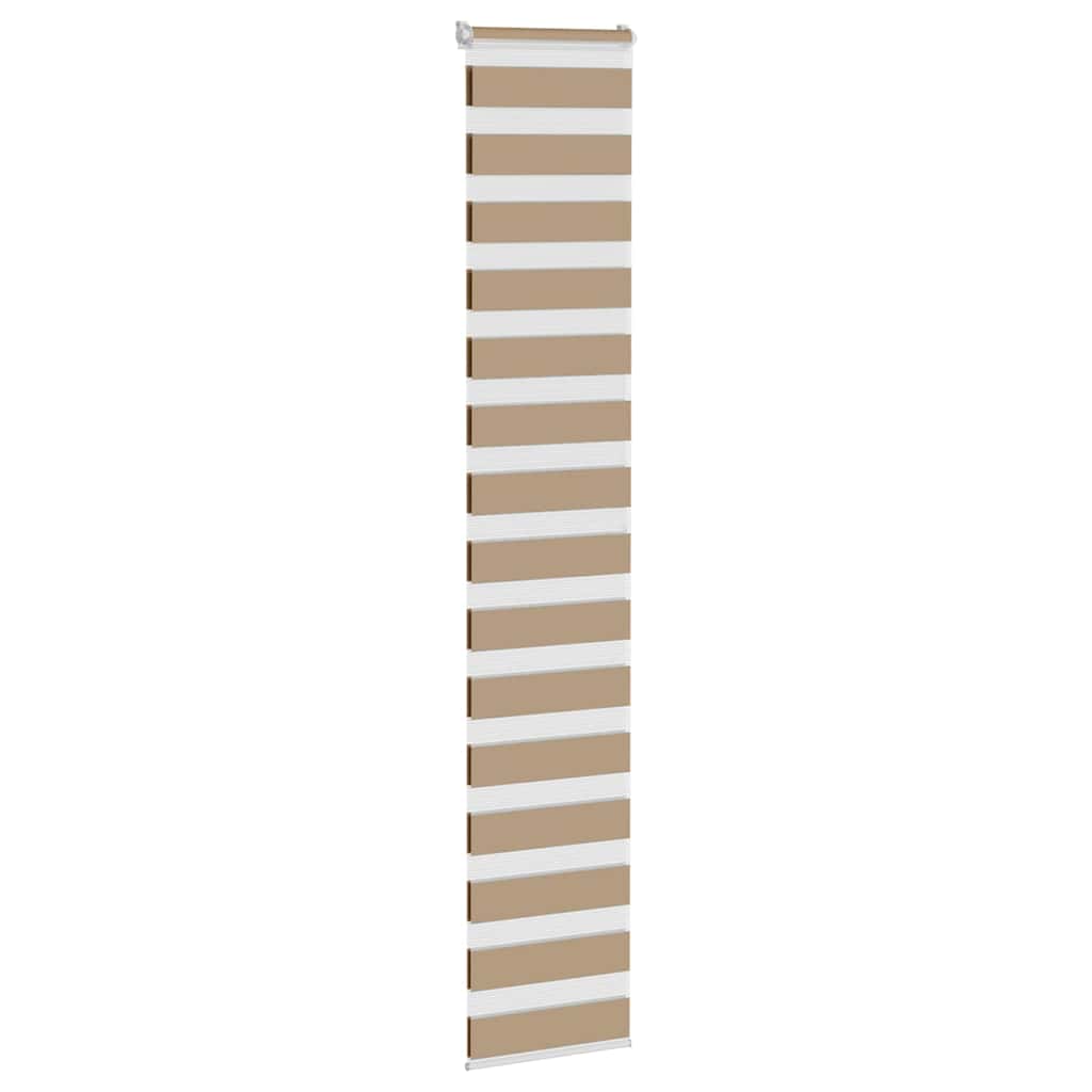 Vidaxl zebragordijn 40x200 cm stofbreedte 35,9 cm polyester zandbruin