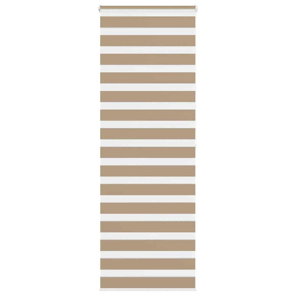 Vidaxl zebra blind 70x200 cm stofbreedte 65,9 cm polyester zandbruin