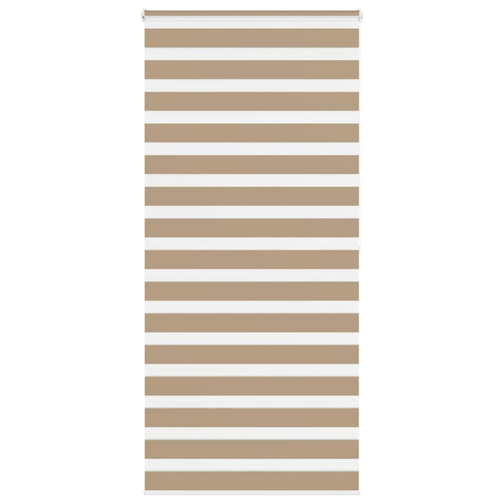 Vidaxl zebra blind 100x200 cm stofbreedte 95,9 cm polyester zandbruin