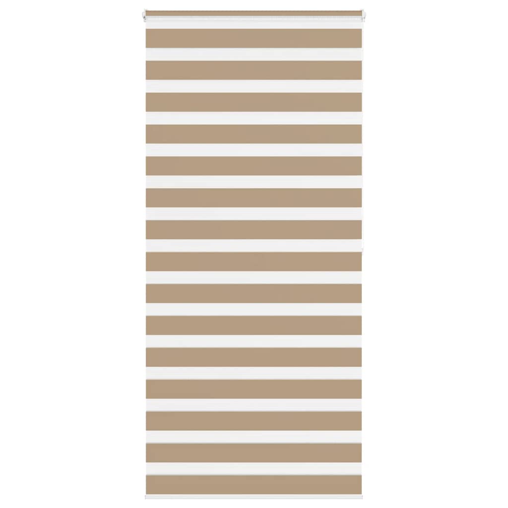 Vidaxl zebra blind 100x200 cm stofbreedte 95,9 cm polyester zandbruin